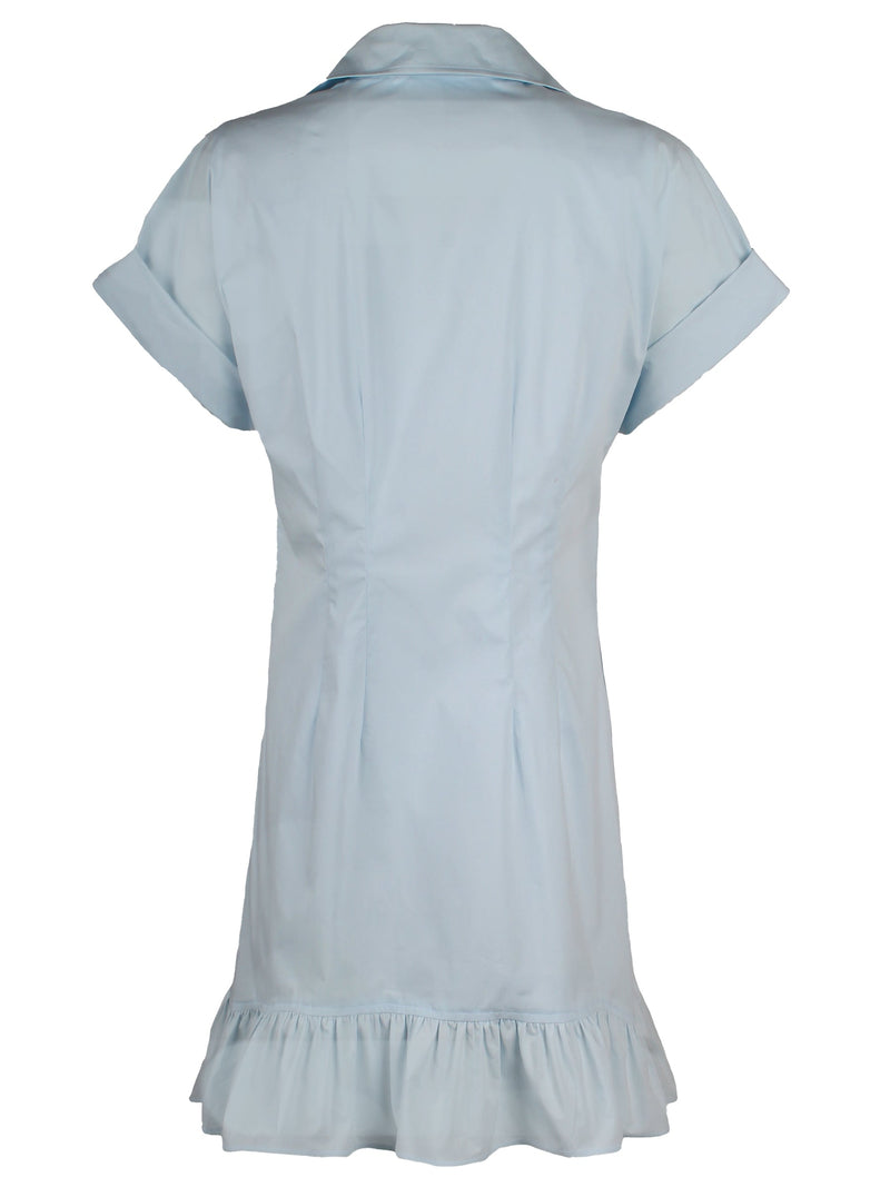 Short Tara Shirt Dress Pale Blue Weathercloth