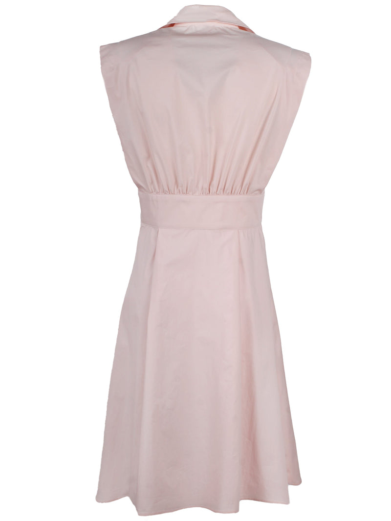Ladylike Light Pink Shirt Dress Weathercloth